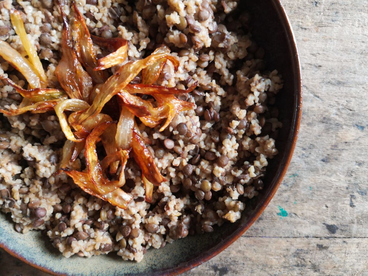 Boulgour et lentilles au cumin (Mdardara)